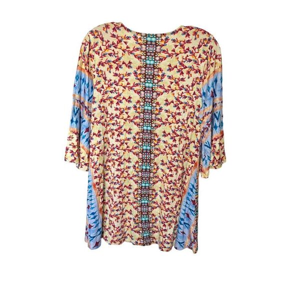 NWT Soft Surroundings Fifi Top‎ in Ecru Multi Size L - Picture 3 of 7